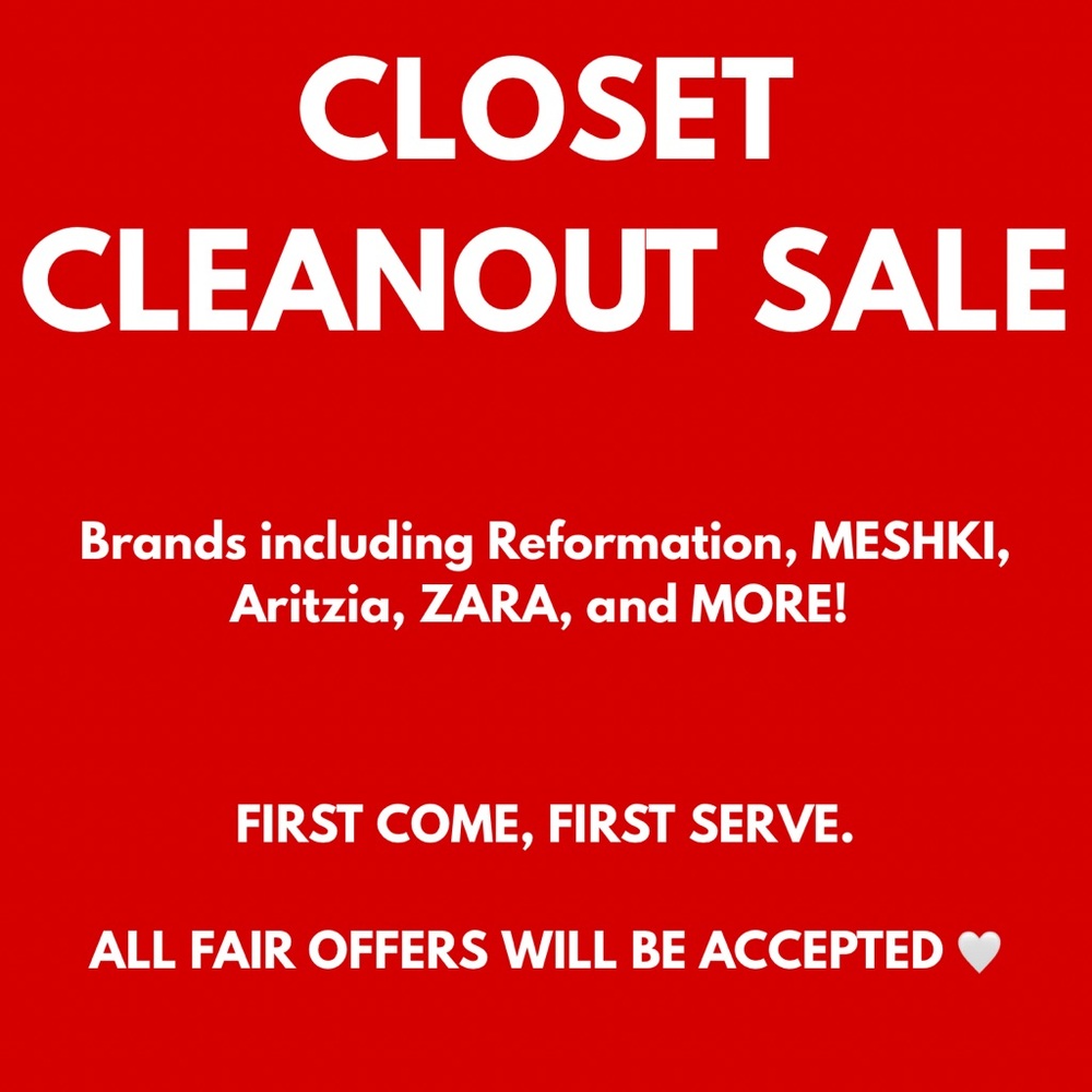 Closet Cleanout Sale Poster